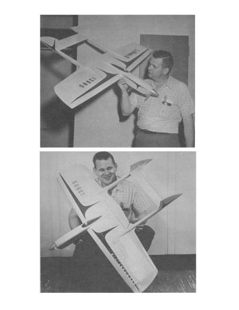 full size printed plans vintagr 1964 control line stunt “la donna ii” good stunter, ranks with the best.