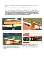 full size printed plan glider 48 1/2" 3-in-l machine  r/c flying, "minikin,"