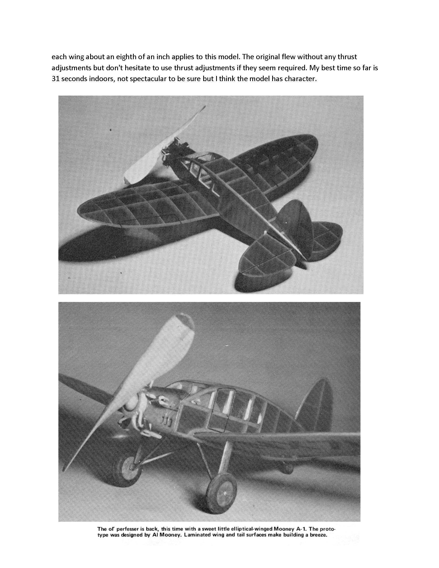 full size printed plans peanut scale "mooney a·l" it was designed around1930