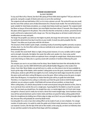 full size printed plans peanut scale "morane saulnier racer "morane saulnier racer" an all-sheet model