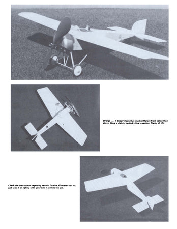 full size printed plans peanut scale "morane saulnier racer "morane saulnier racer" an all-sheet model