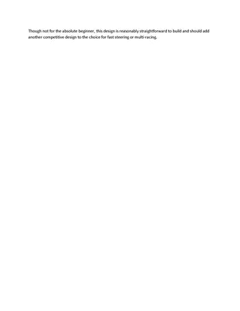 full size printed plan fast r/c steering and multi-boat racing l 28”  b 9”  engine .15 to .40