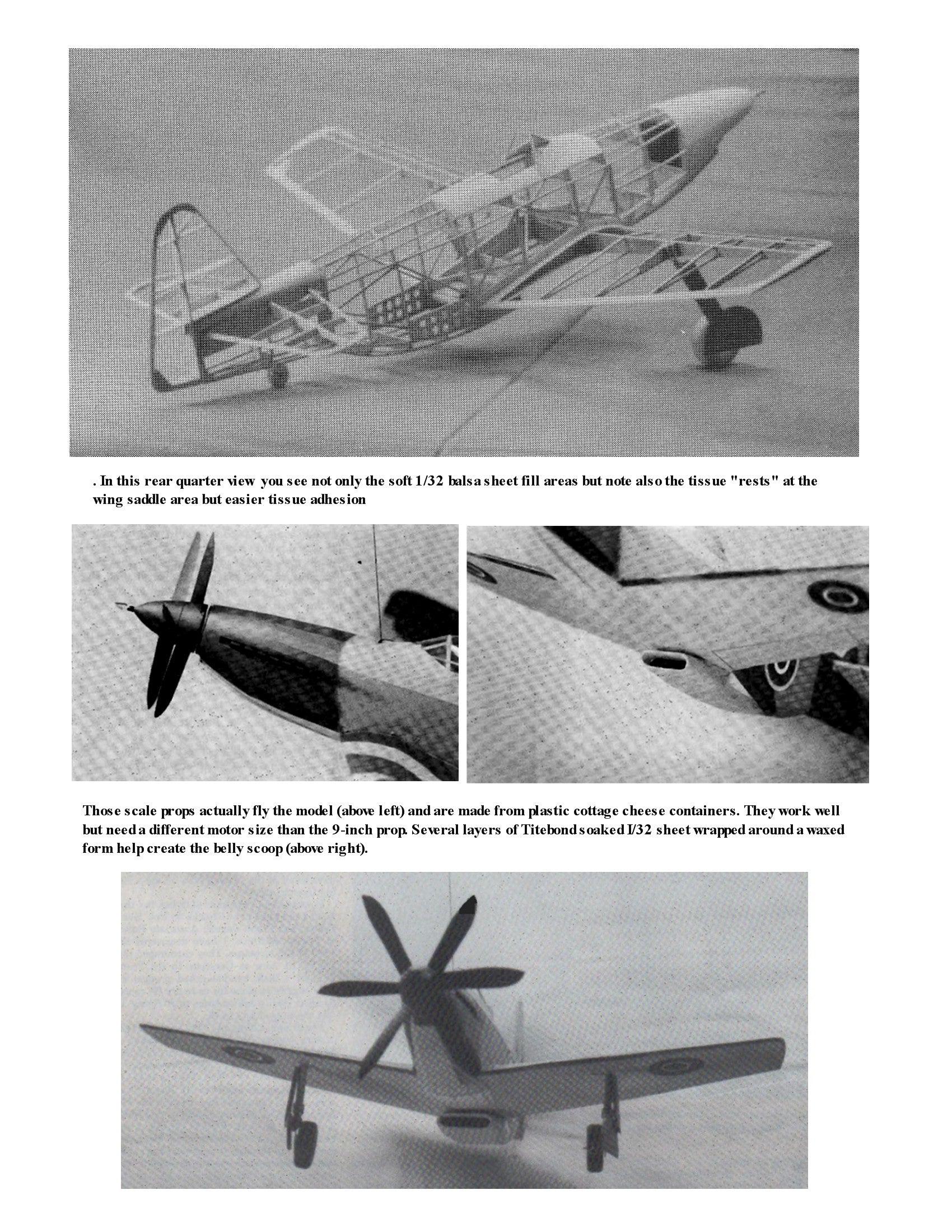 full size printed plan  martin baker mb-5 scale 1:20  wingspan 21"  power rubber