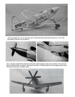full size printed plan  martin baker mb-5 scale 1:20  wingspan 21"  power rubber