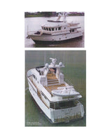 full size prinrted plan to build a 1:16 scale  bering motor yacht 41" suitable for radio control