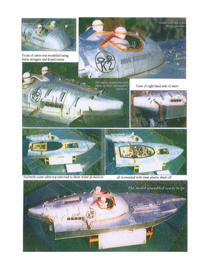 build vintage 1:12 scale miss britain iii hubert scott-paine with new speed boat full size printed plans