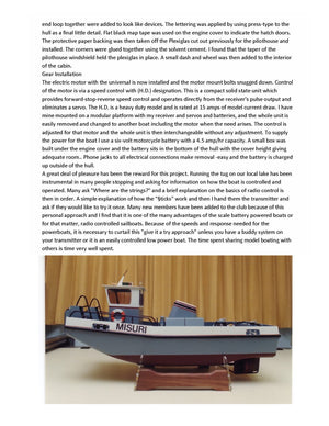 german inland waterways push tug scale 1:16 26" misuri full size printed plans & article for radio control