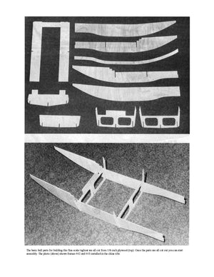 german inland waterways push tug scale 1:16 26" misuri full size printed plans & article for radio control