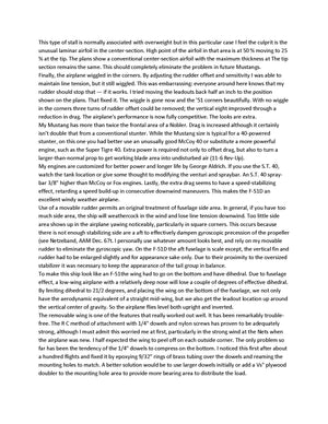 full size printed plans 1969 semi-scale control-line stunt mustang  contest-calibre stunter