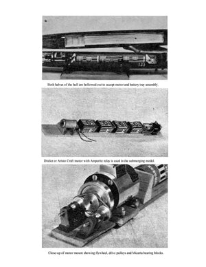 full size printed plan semi-scale 1:100 nautilus snn 571  38" auto submerge & surface