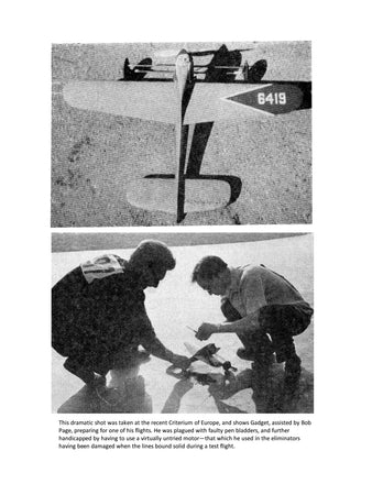 full size printed plan  vintage 1958 control line speed "nipper ii" wingspan 20"  engine .15