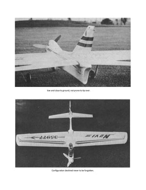 full size printed plans vintage 1968 controline precision acrobatic aircraft “novi iii”