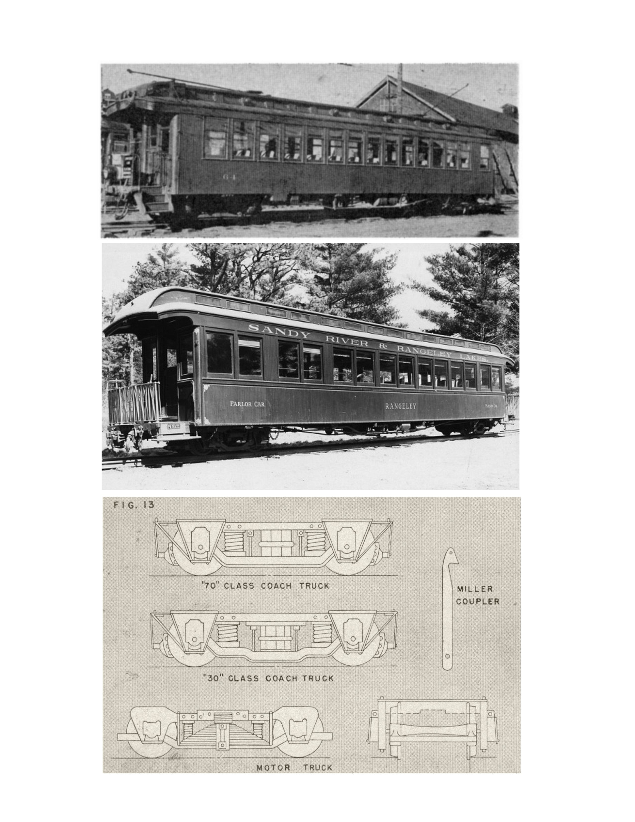 full size printed plan o gauge narrow gauge coaches  a 1947 plan