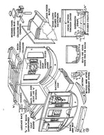 full size printed plans 1:8 scale overland stagecoach  plan only the pony express route
