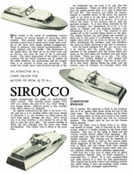 full size printed plan near-scale vintage cabin cruisers “sirocco” suitable fo radio control
