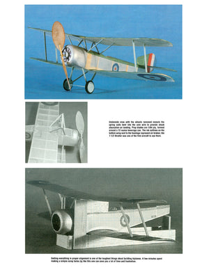 full size printed plans peanut scale "sopwith 1-1/2 strutter" wwi favorite