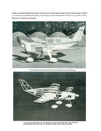 full size printed plans peanut scale "piper pat 1" his model offers challenges to those who want them