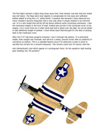 full size printed plan vintage 1966 semi-scale .35 control line stunter p-47d contest winning jug