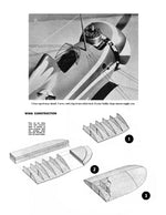 full size plans  control line  scale 1” = 1’ boeing p-26a wingspan 27”  engine .29 to .49