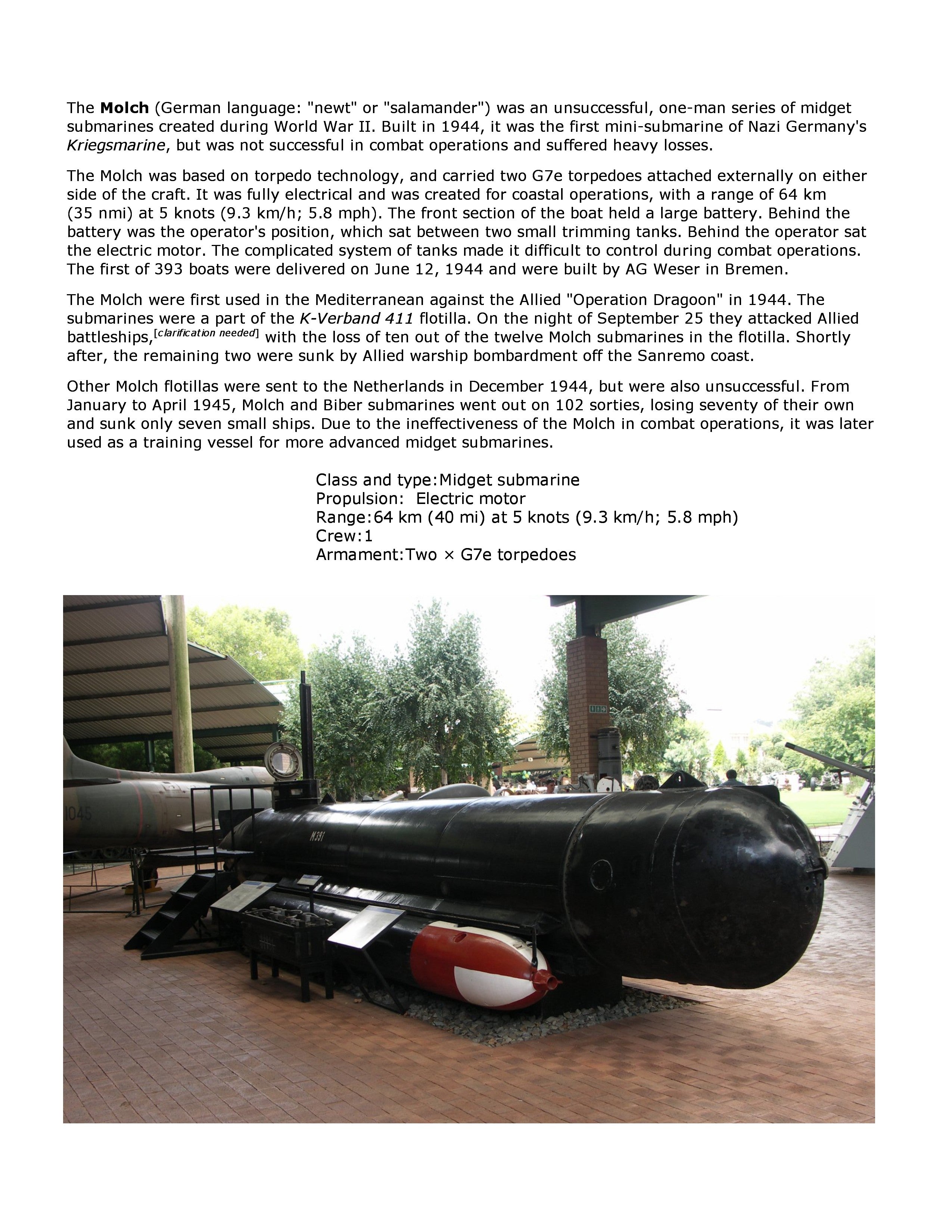 full size printed plans  midget german submarine scale 1/12  l 35" suitable for radio control