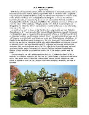 full size printed scale 1:24 u.s. army half-track  simple wooden model it's easy to build