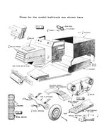 full size printed scale 1:24 u.s. army half-track  simple wooden model it's easy to build