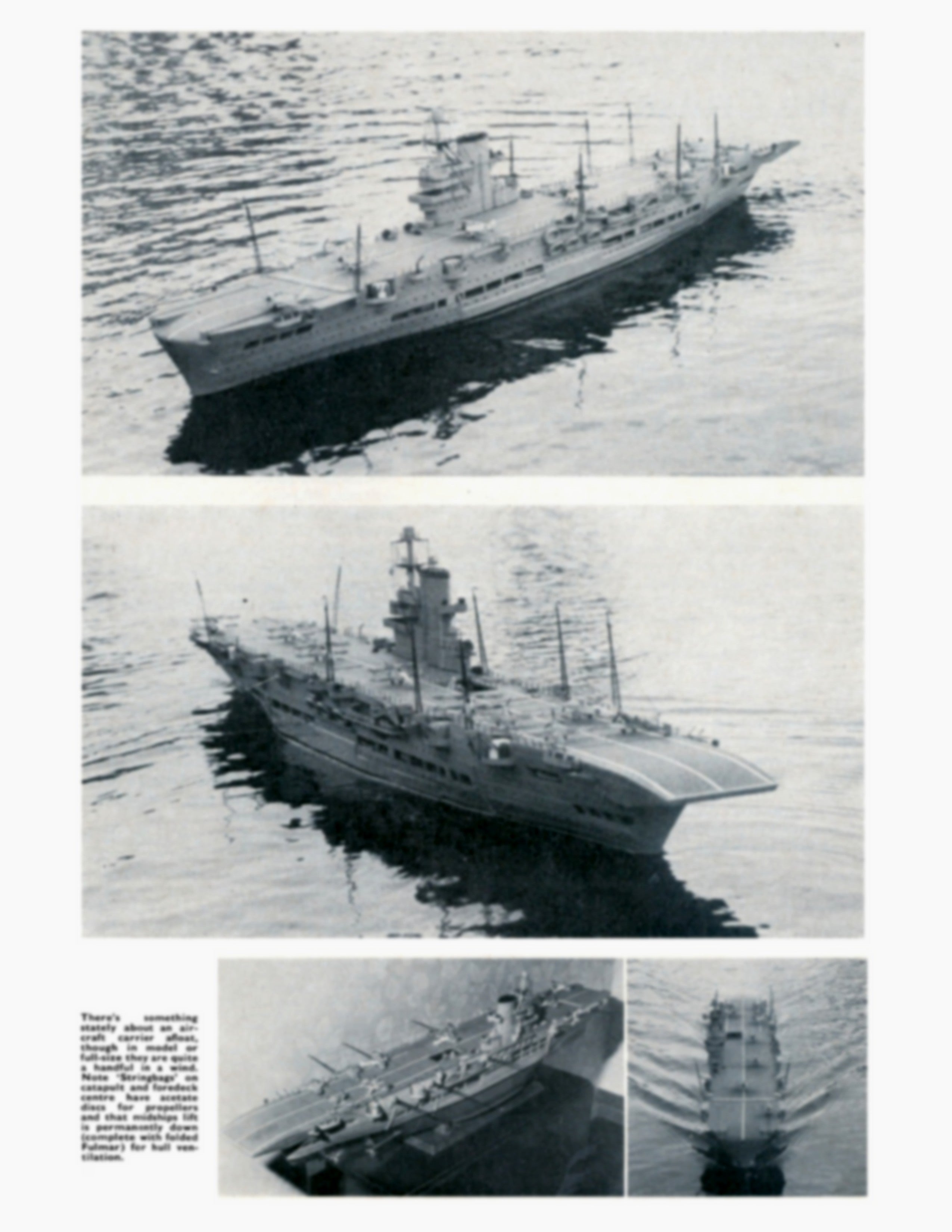 full size printed plan aircraft carrier  scale 1/192  length 50" for radio control