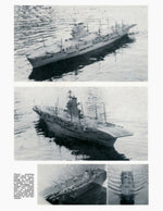 full size printed plan aircraft carrier  scale 1/192  length 50" for radio control