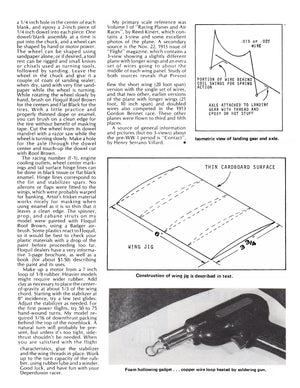full size printed plans peanut scale 1913  deperdussin learned on the technique of building with foam