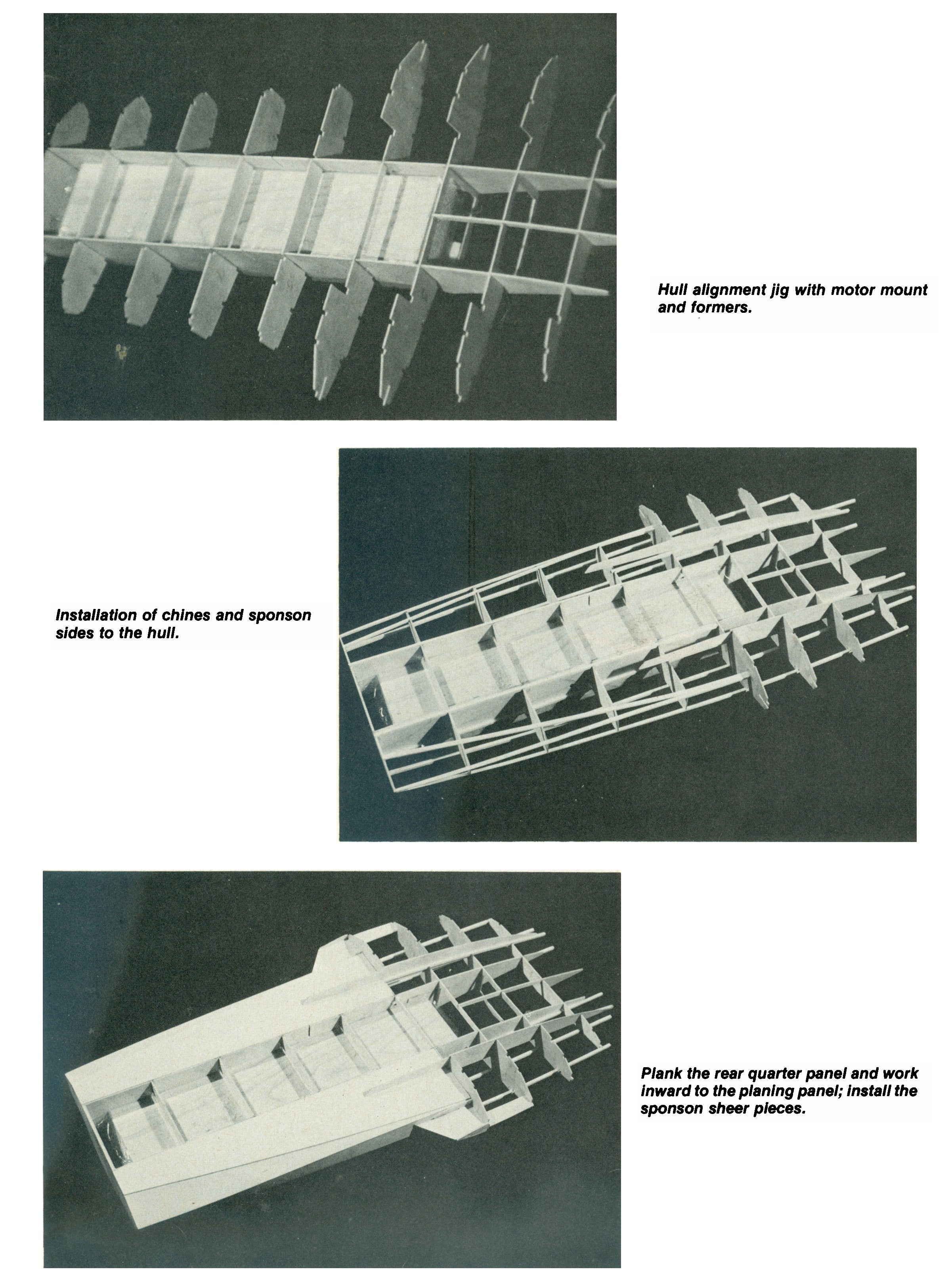 full size printed plans hydro for closed course racing "miss misty" for 2-channel