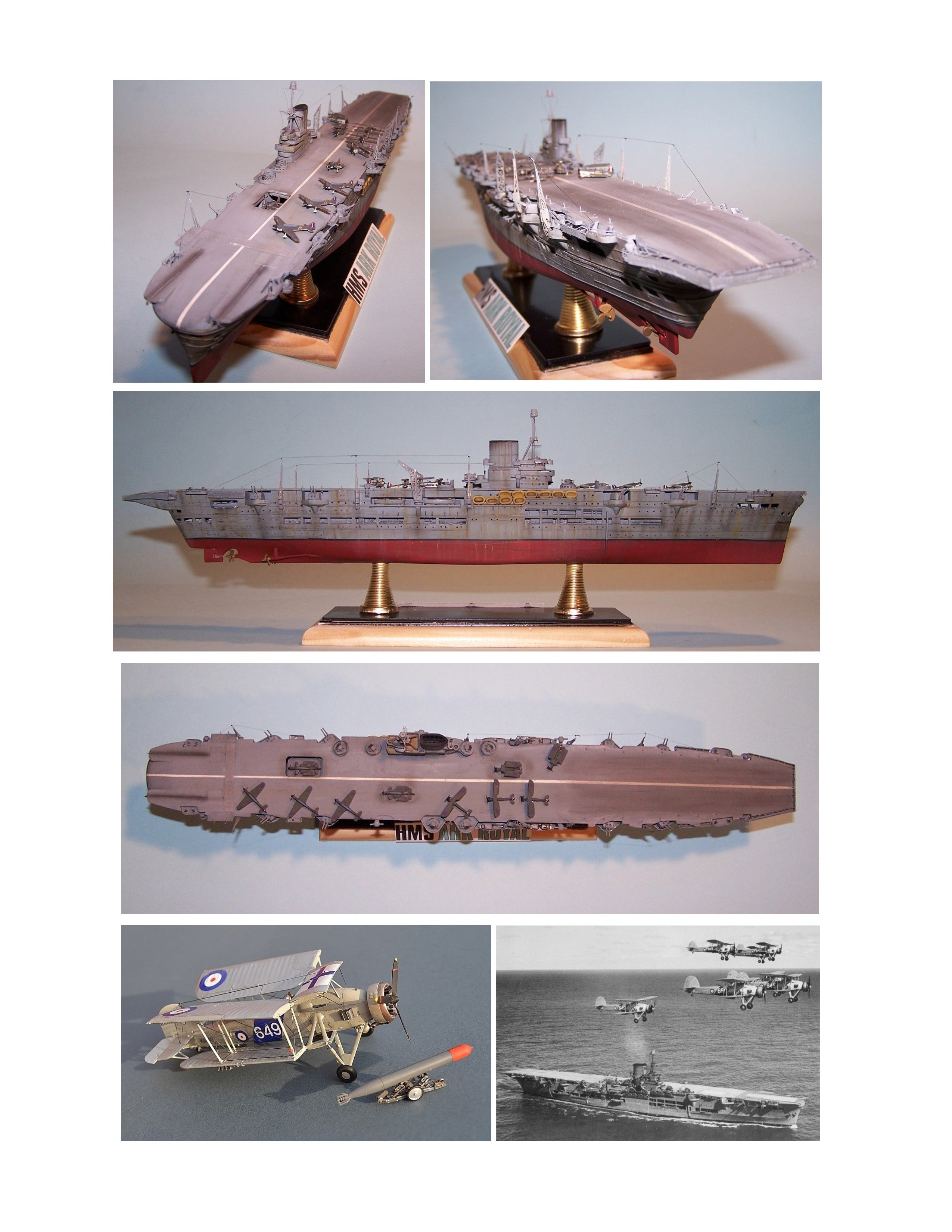 full size printed plan aircraft carrier  scale 1/192  length 50" for radio control