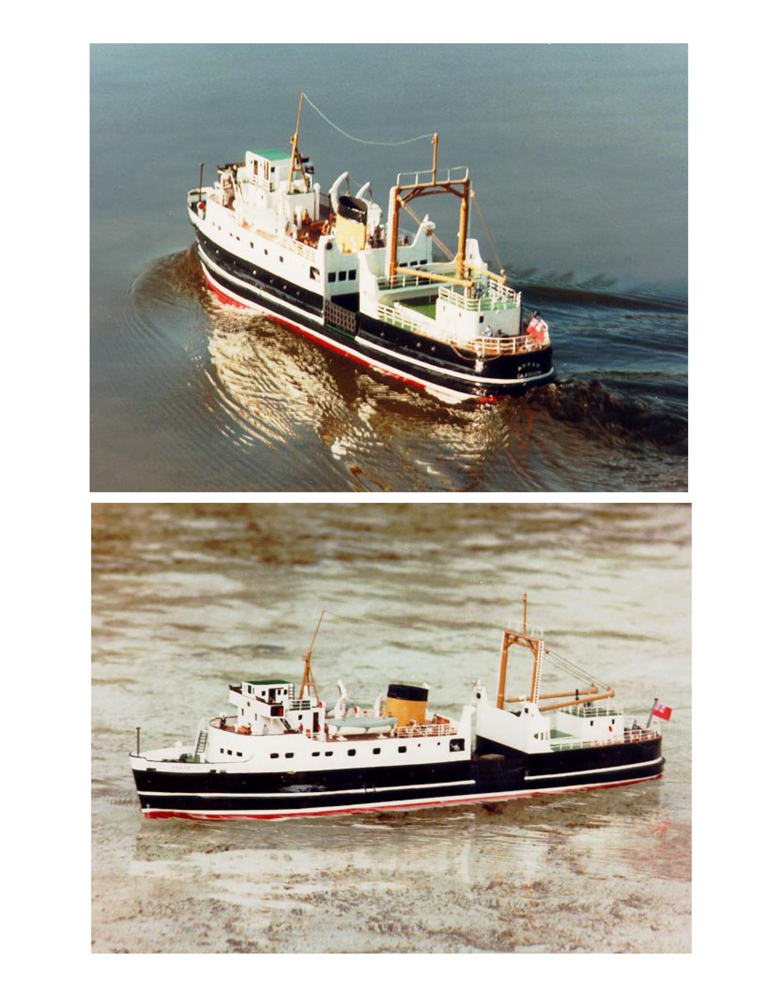 full size printed plan clyde vehicle ferry m.v. arran scale 1:64 suitable for radio control