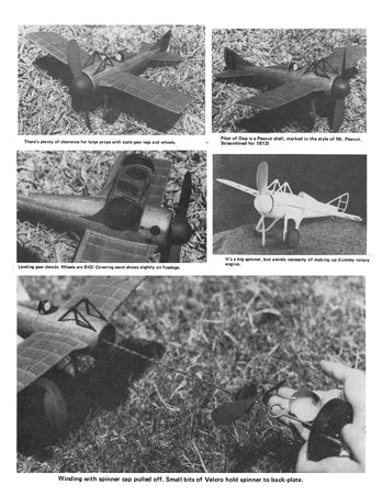 full size printed plans peanut scale 1913  deperdussin learned on the technique of building with foam