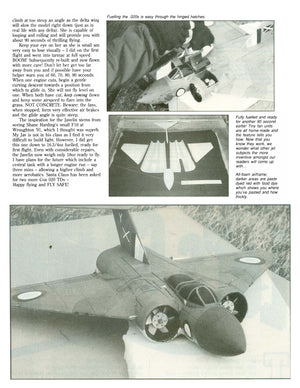 full size printed plan semi- scale 1:24 twin cox .020 ducted fan fun! gloster javelin