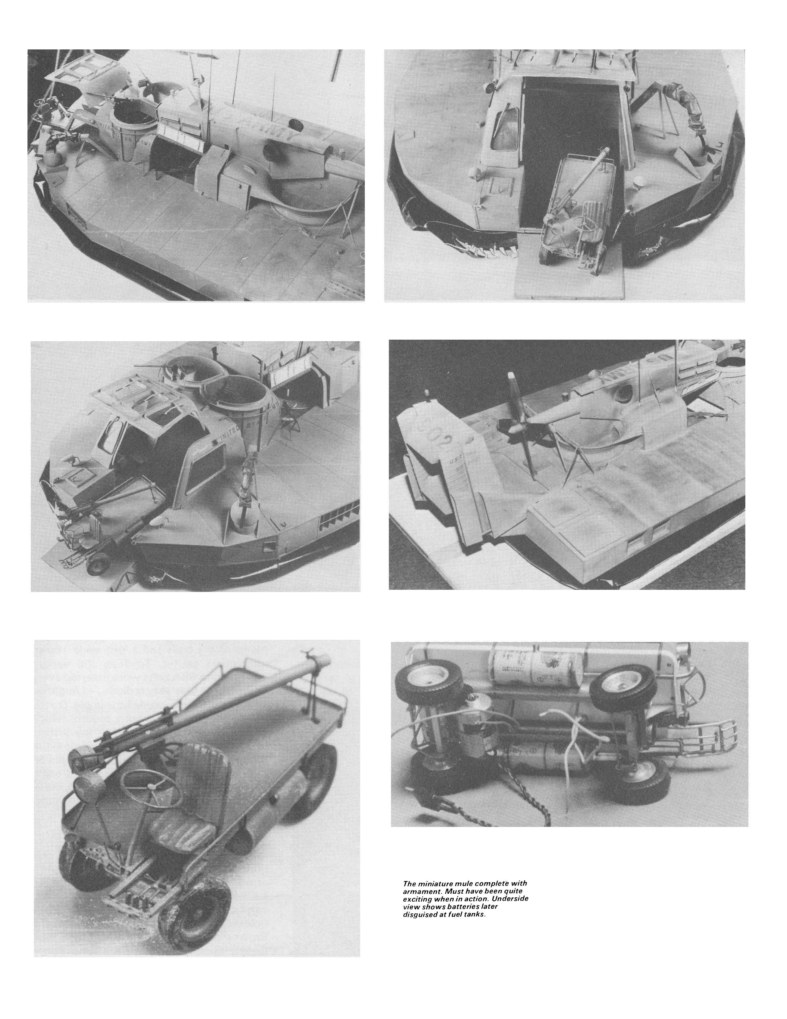 full size printed plan scale 1:18 bell sk 5 hovercraft for 3 channel radio control