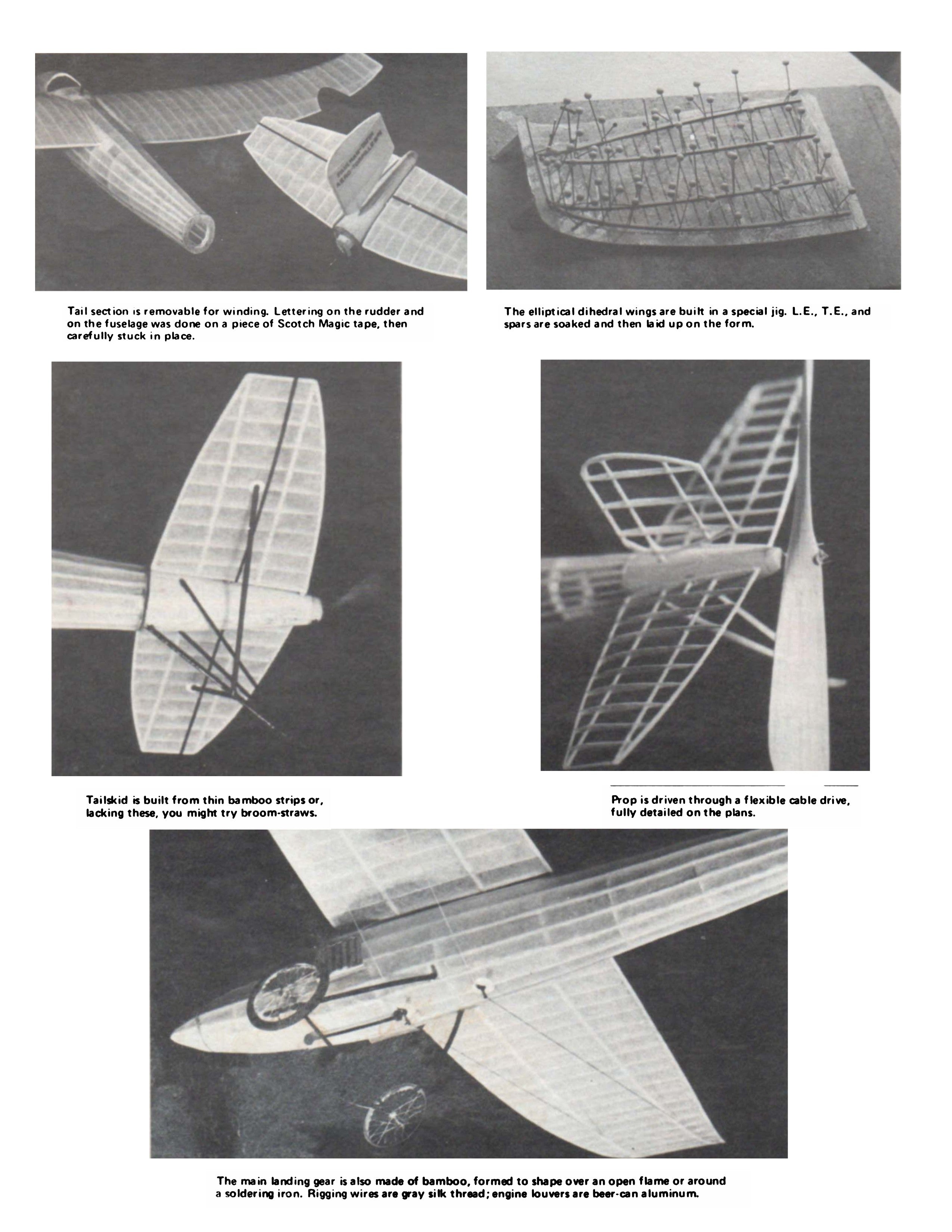 full size printed plans peanut scale 1911 paulhan- tatin  aero-torpille no.1 winner of the pioneer class