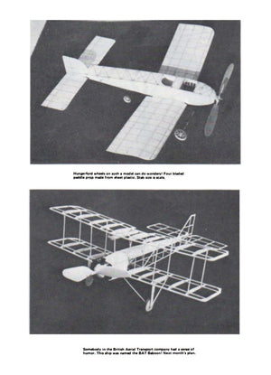 full size printed plans peanut scale  1908 bleriot iv it's all sheet balsa construction