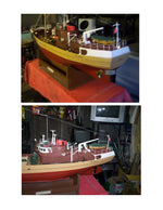 full size printed plan scale 1:48 length 35" trawler m.t. navena suitable for r/c