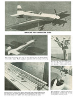 full size printed plans 1969 semi-scale control-line stunt mustang  contest-calibre stunter