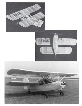 full size printed plans peanut scale "lederlin 380l flying flea" the "flea" is hard to beat