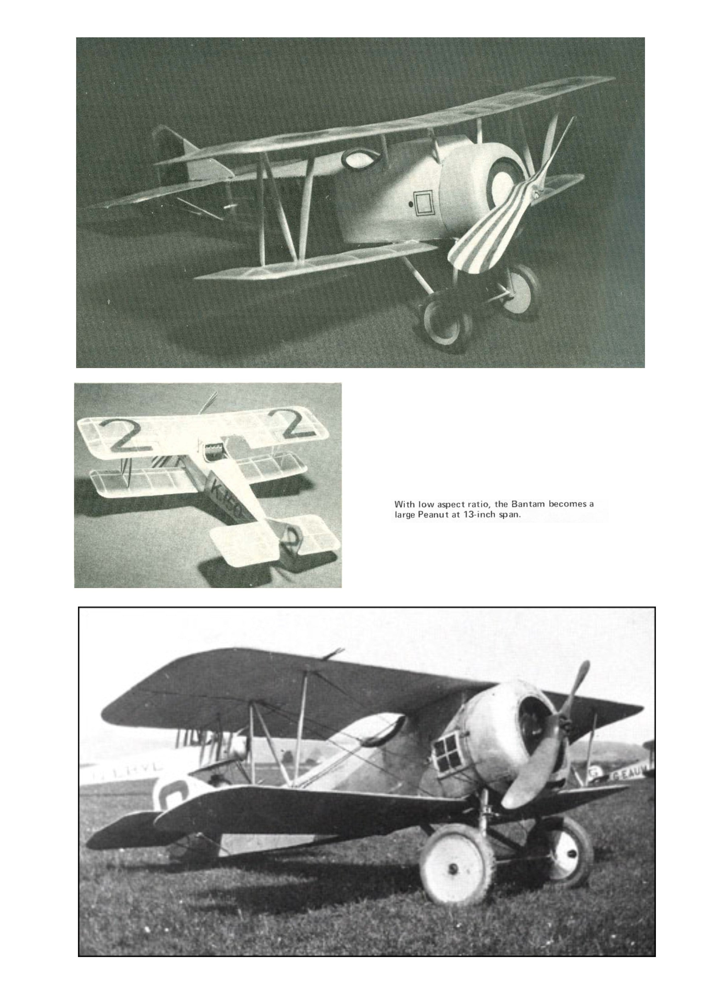 full size printed plans peanut scale "graham bantam" should not present difficult problems