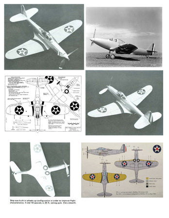 full size printed plans peanut scale bell xfl-l airabonita one of the prettiest peanuts ever presented