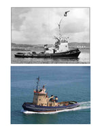 full size printed plans scale 1/48 firefighting tug coleraine suitable for radio control