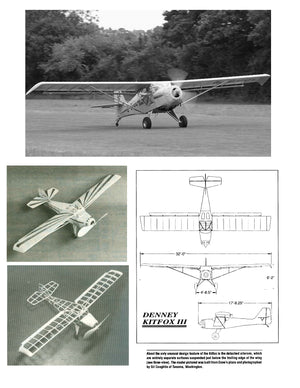 full size printed peanut scale plans denney kitfox iii makes a great scale subject.
