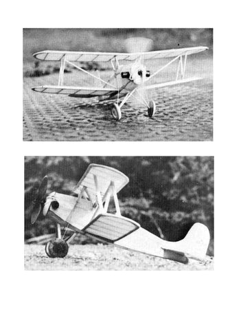 full size printed plans  peanut scale "rose parrakeet" one of the easier biplane to construct
