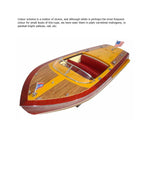 full size printed plan semi - scale 1:12  chris-craft design runabout  great beginners project