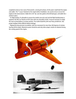 full size printed plan  "broomstick missile rocket racer control line