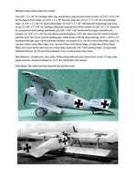full size  plans  control line  scale 1” = 1' roland "wahlfisch" cii  wingspan 33.5 inches  engines .23 to .3