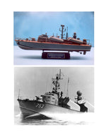 full size printed plans  scale 1:48  russian osa missile boat l 30" fire's missile for radio control