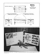 full size printed plans  peanut scale "se.5a" lots of wing area for a given span